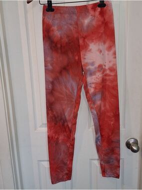 Mayfair Red Tie Dye Leggings Large